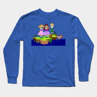 A Picnic by the Sea, Children in Vintage Cloths Long Sleeve T-Shirt